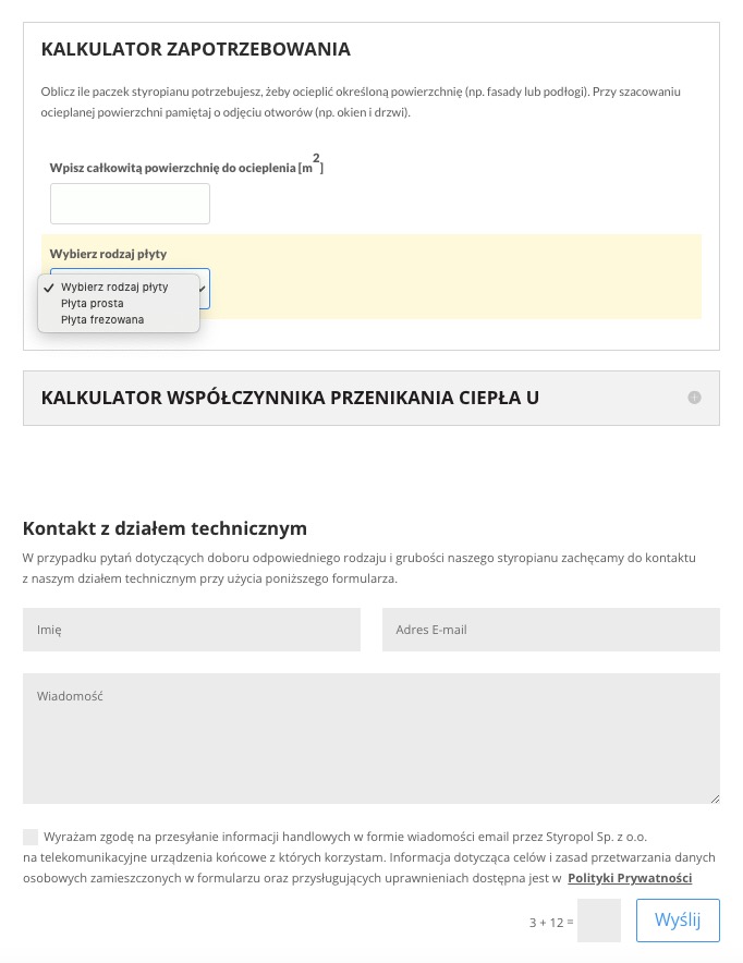 Styropol kalkulator budowalany1 -