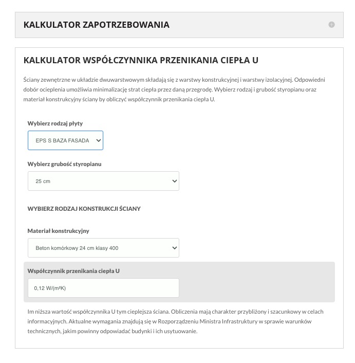 Styropol kalkulator budowalany2 -